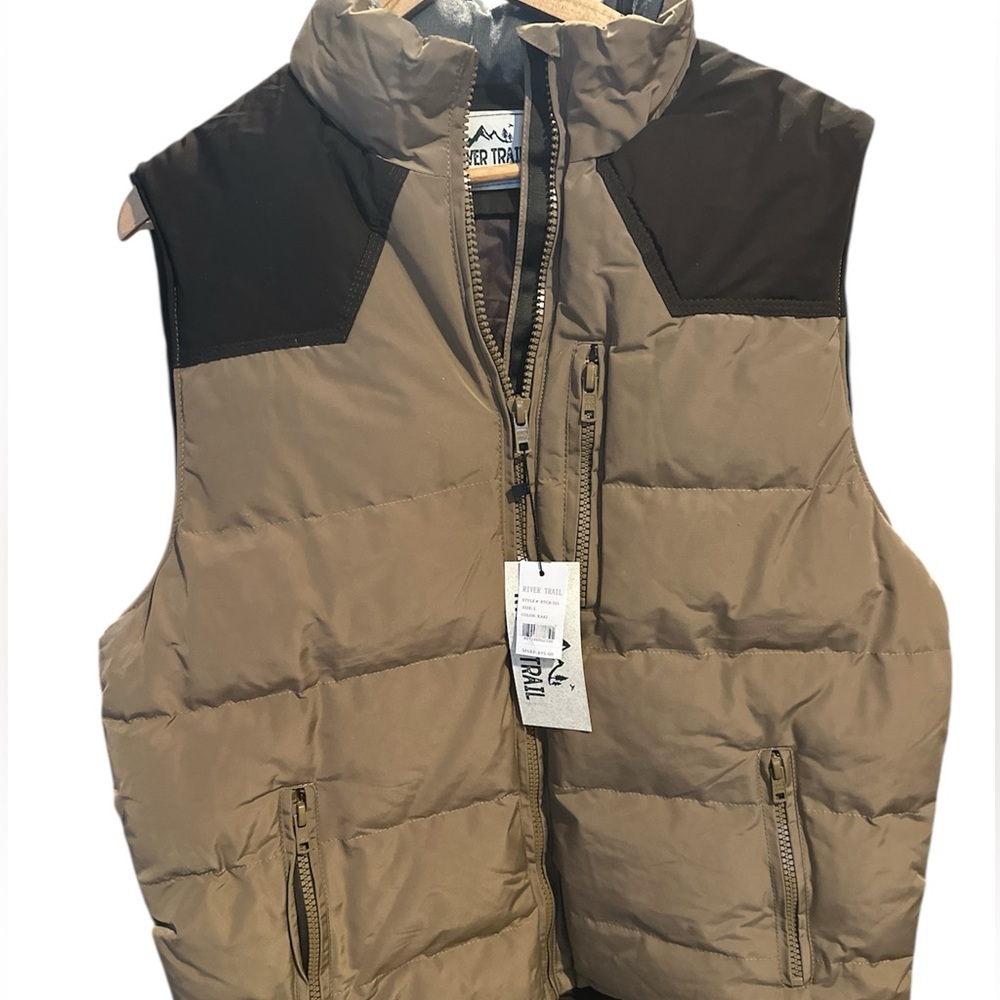 River Trail Men’s size Large quilted puffer vest NWT